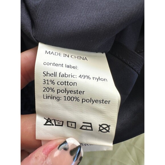 OSERJEP Scallop Eyelet Floral Lace Surplice V Neck Sheath Midi Dress Back Slit S - Picture 6 of 7